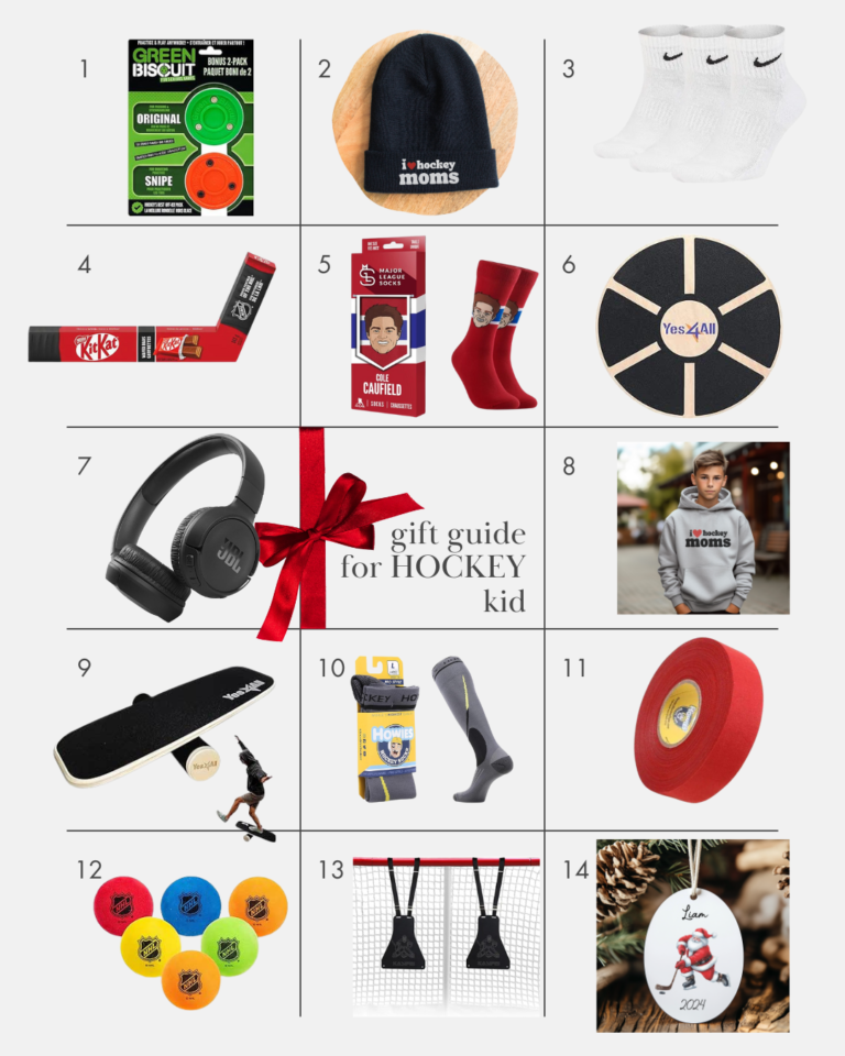 gift guide for tween boys that love hockey