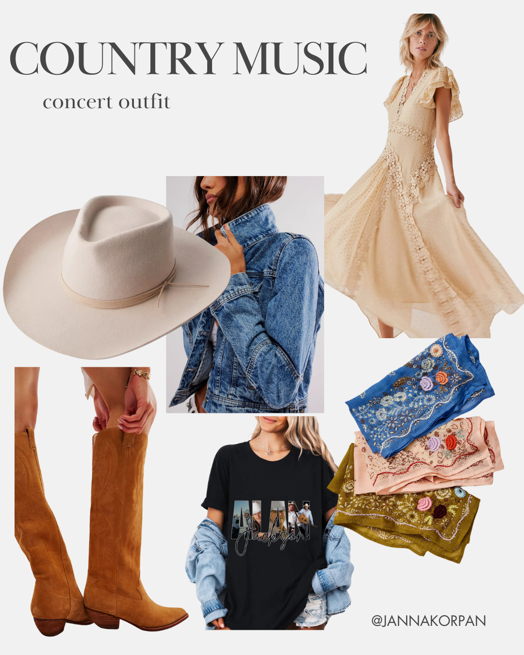 Outfit ideas for the country music festival Stagecoach